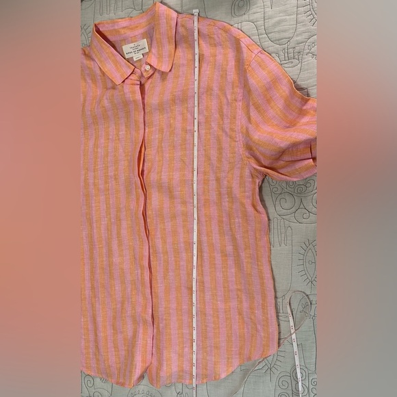 NEW SET Trovata 2 PIECES Sienna Shirt & Brigette Bandeau Top S Creamsicle Stripe - Picture 8 of 14